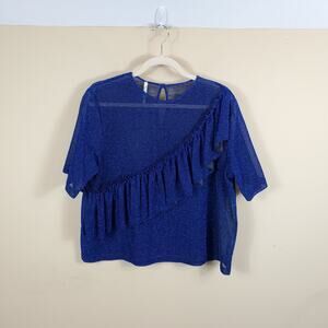 Alcoolique Sheer Funky Top Women's Size IT48/US XXL